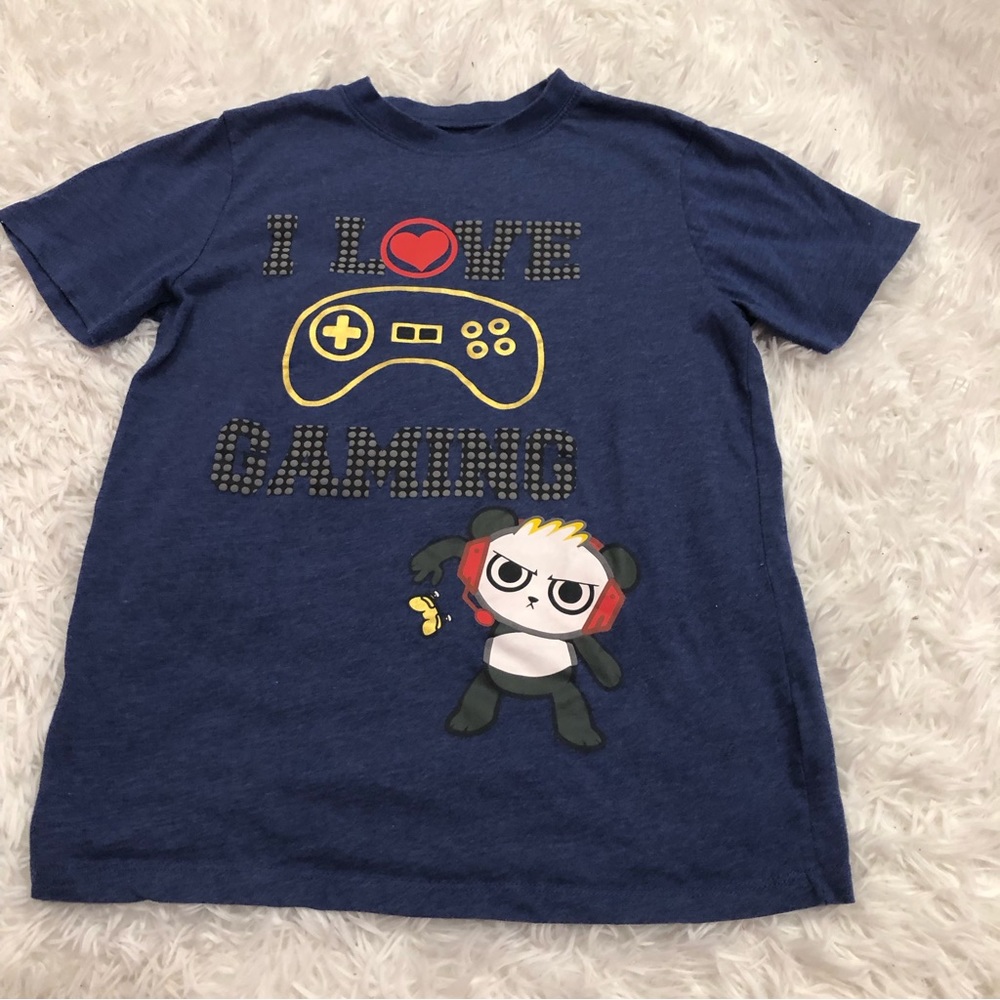 Ryan’s World I Love Gaming T-Shirt size L 10-12